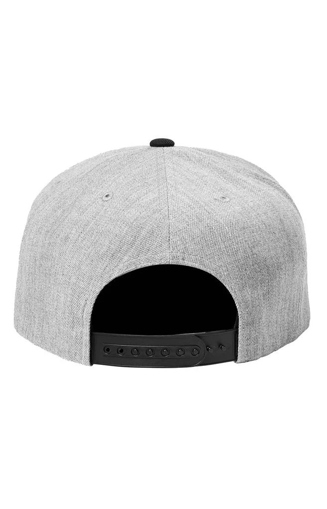 商品Brixton|Oath III Snap-Back Hat - Light Heather Grey/Black,价格¥131,第2张图片详细描述