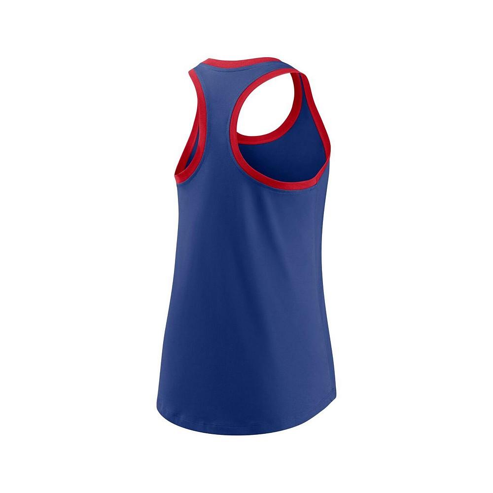 Women's Royal Texas Rangers X-Ray Racerback Performance Tank Top商品第4张图片规格展示