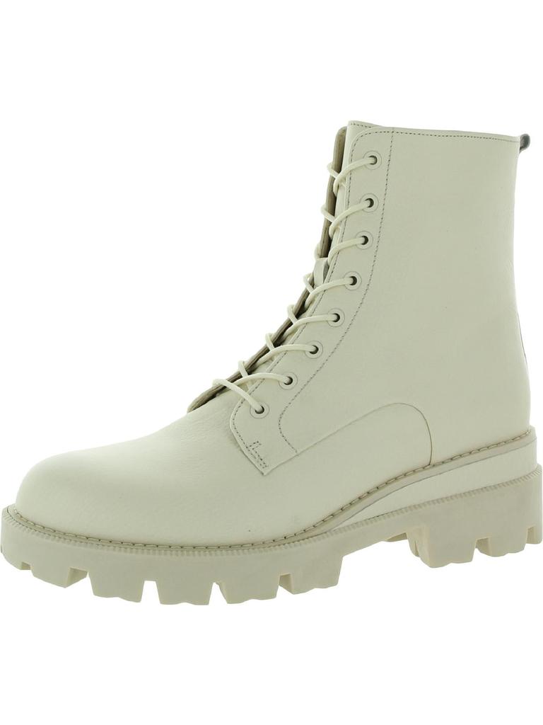 Garret Womens Lugged Sole Ankle Combat Boots商品第6张图片规格展示