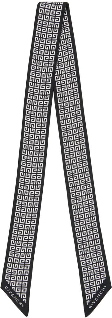 商品Givenchy|Black & White 4G Bandeau Scarf,价格¥1305,第1张图片