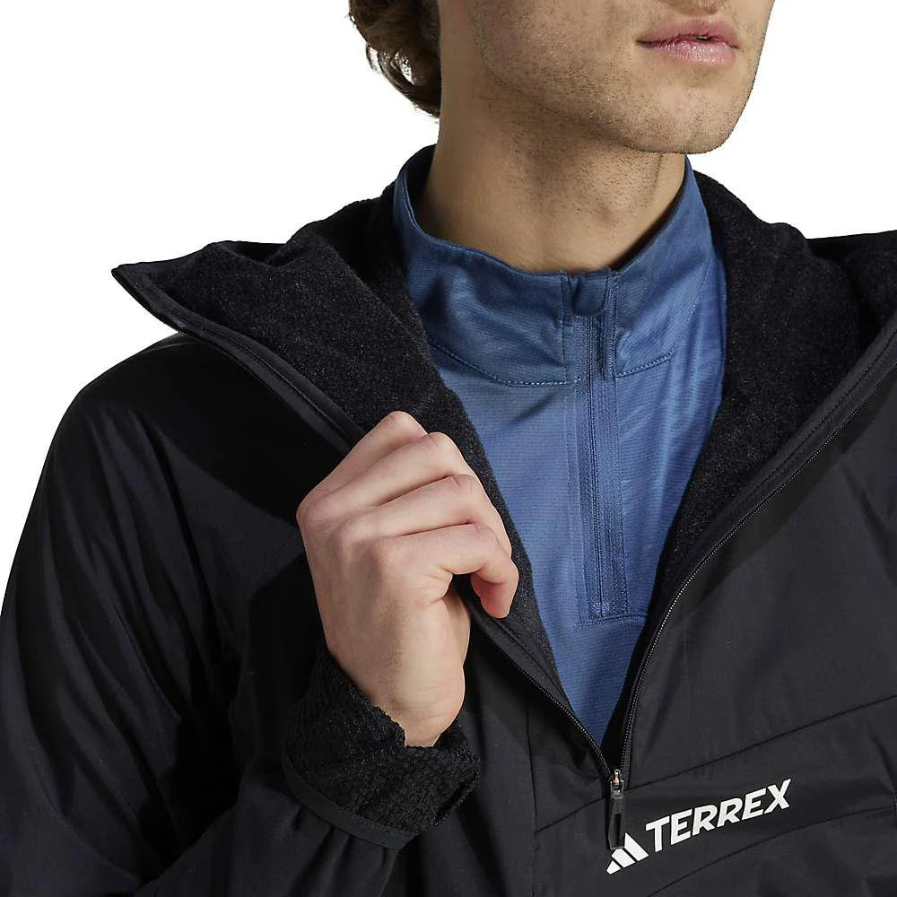 商品Adidas|Adidas Men's Techrock Ultralight Half-Zip Hooded Flooce Jacket,价格¥989,第3张图片详细描述