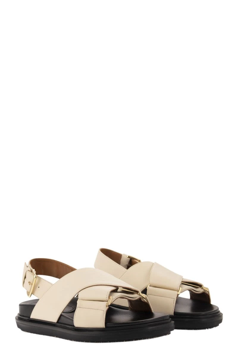 商品Marni|Fussbett leather sandal CZ002201 00W11,价格¥2737,第6张图片详细描述