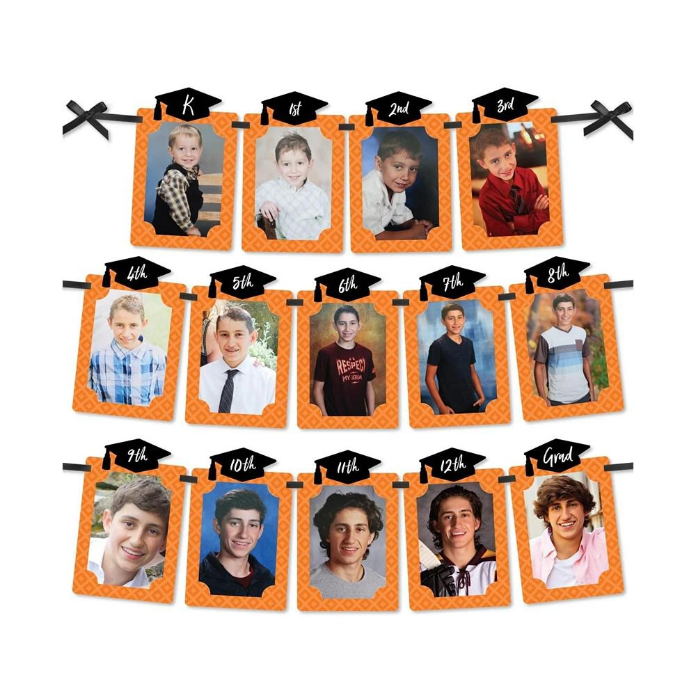 商品Big Dot of Happiness|Orange Grad - Best is Yet to Come - DIY Party Decor Picture Display Photo Banner,价格¥119,第1张图片