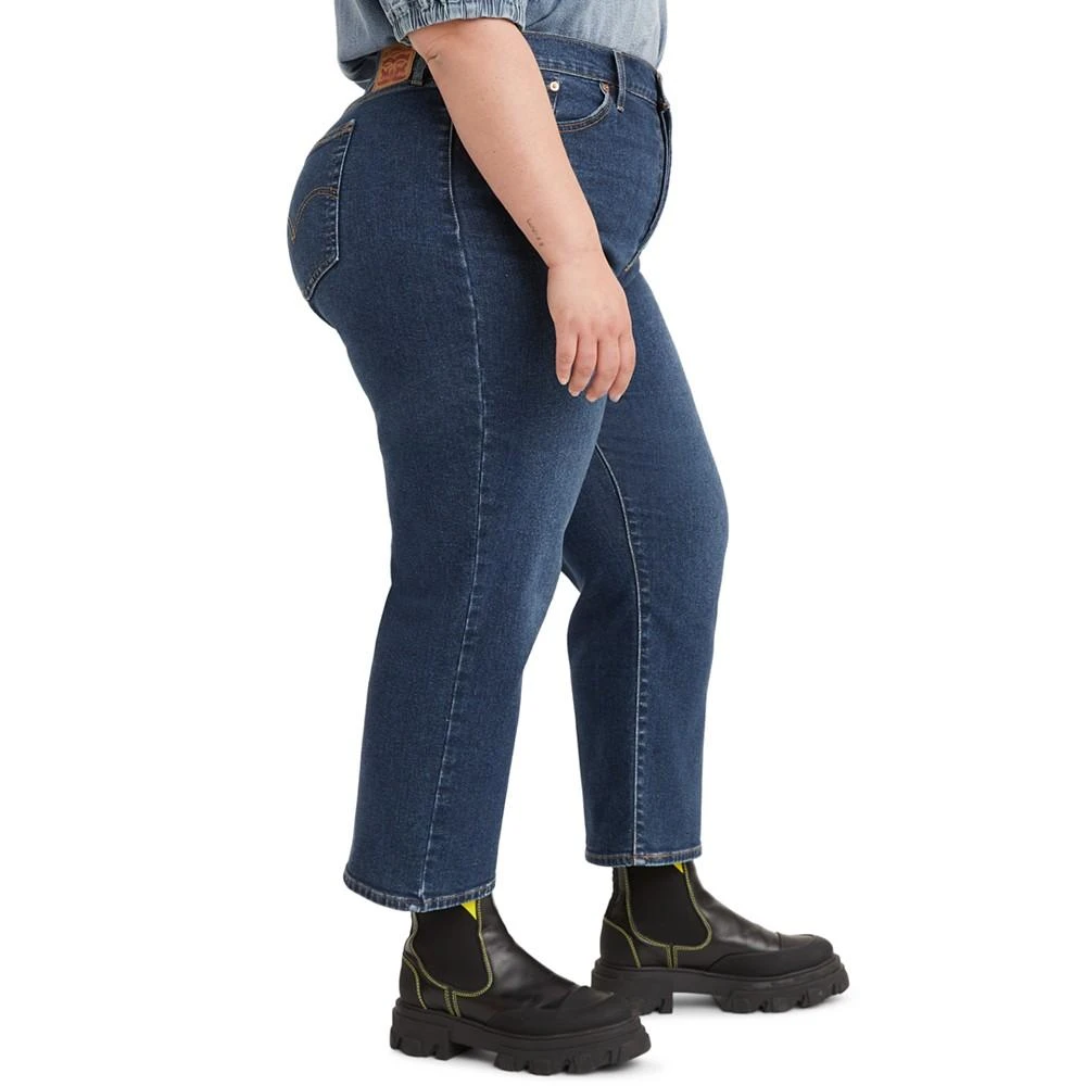 商品Levi's|Trendy Plus Size Wedgie Straight-Leg Jeans,价格¥158,第3张图片详细描述