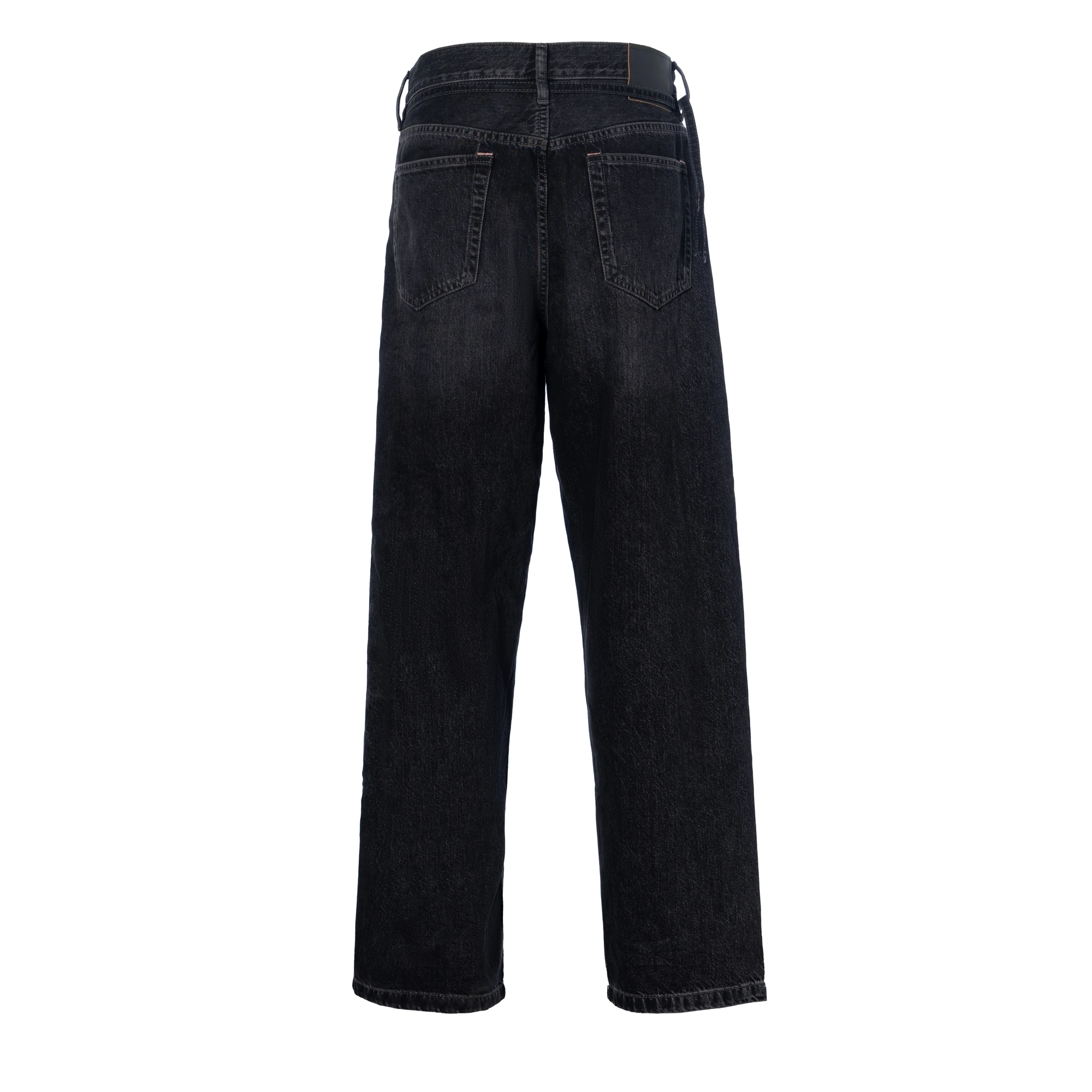商品[国内直发] Acne Studios|SS24 丹宁系列 1991 棉质复古宽松版直筒纽扣牛仔裤 男女同款 黑色,价格¥3059,第3张图片详细描述