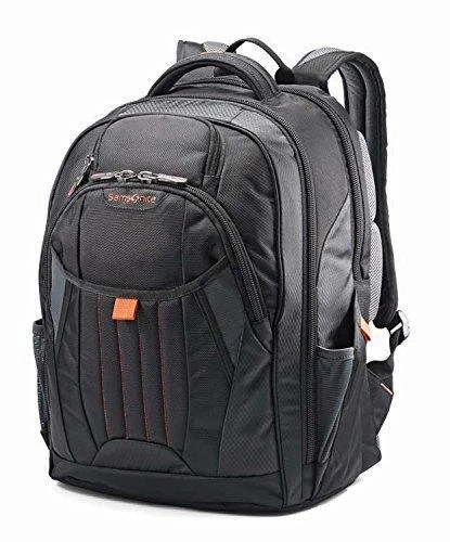 商品Samsonite|Samsonite Tectonic 2 Large Backpack, Black/Orange, 18 x 13.3 x 8.6,价格¥645,第3张图片详细描述