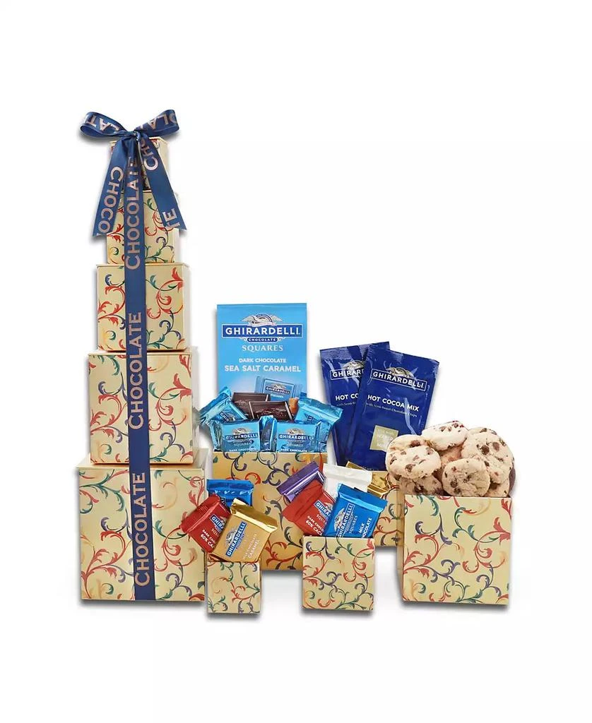 商品Alder Creek Gift Baskets|Ghirardelli Chocolate Tower Gift Set,价格¥451,第1张图片