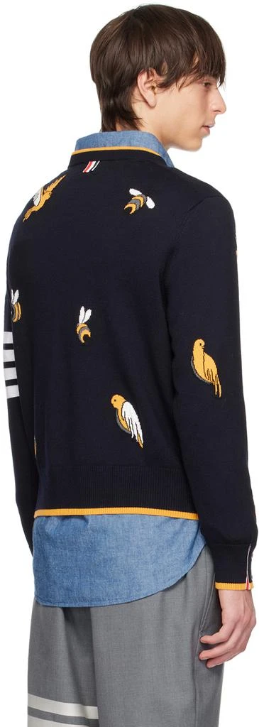 商品Thom Browne|Navy 4-Bar Sweater,价格¥3671,第3张图片详细描述