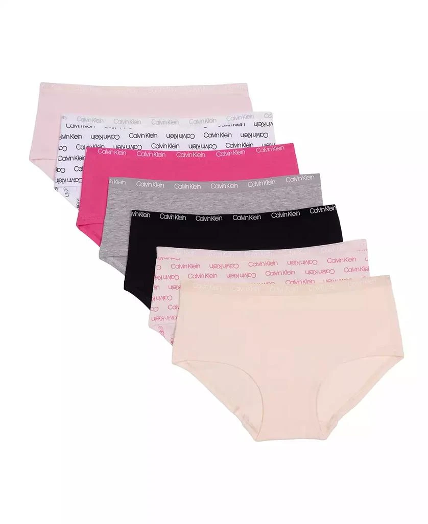 商品Calvin Klein|Girls 7 Pack Hipster,价格¥128,第1张图片