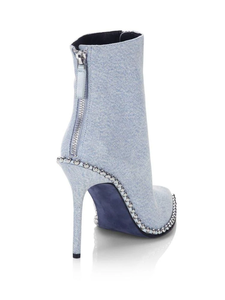商品Alexander Wang|Alexander Wang - Eri Studded Denim Booties,价格¥4479,第2张图片详细描述