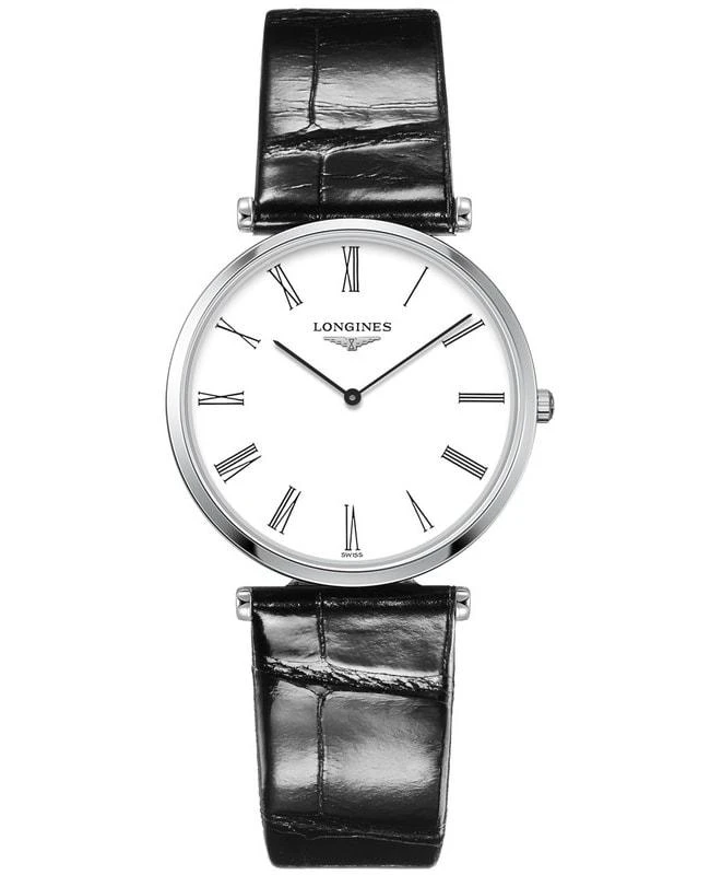 商品Longines|Longines La Grande Classique Quartz White Dial Black Leather Strap Unisex Watch L4.709.4.21.2,价格¥7986,第1张图片