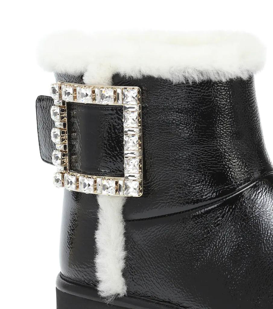 Viv Snow Strass leather ankle boots商品第6张图片规格展示