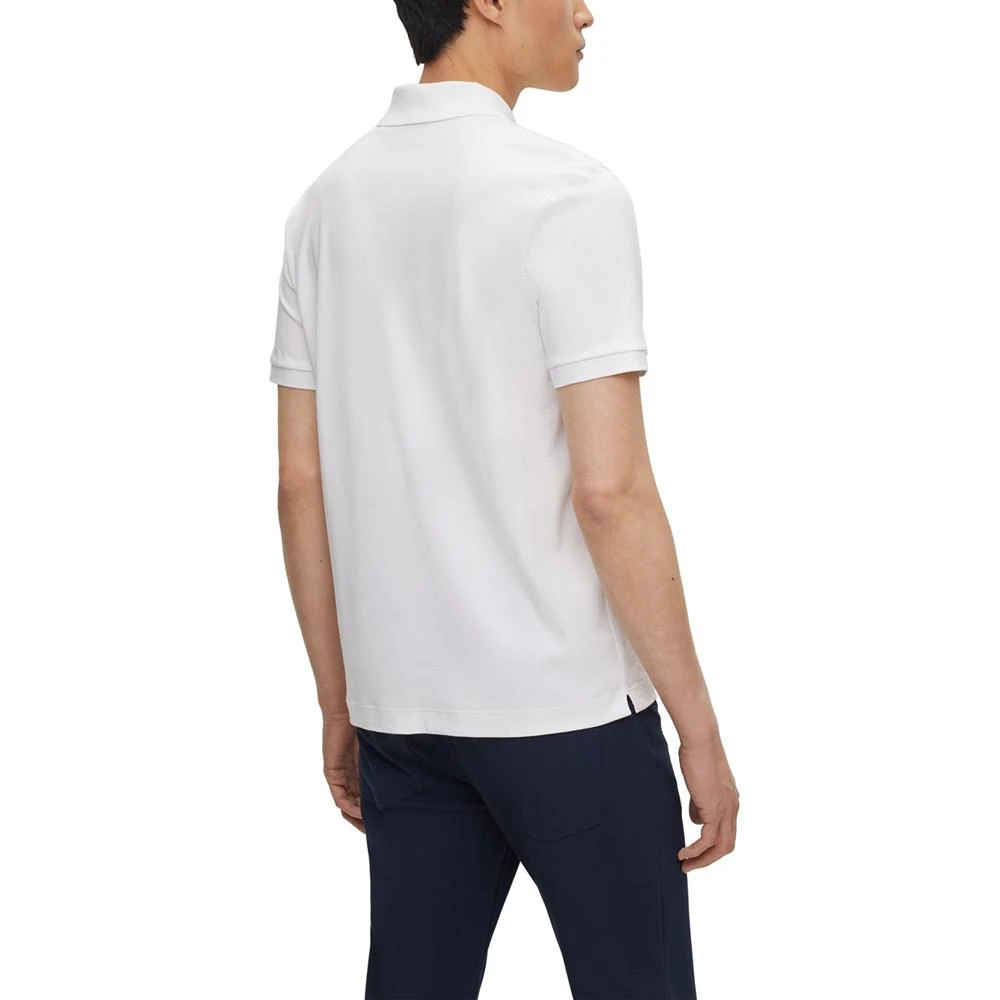 商品Hugo Boss|Men's Zip Placket Slim-Fit Polo Shirt,价格¥767,第2张图片详细描述