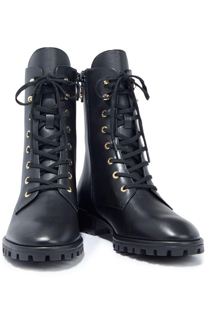 商品Stuart Weitzman|Laine leather combat boots,价格¥1000,第4张图片详细描述