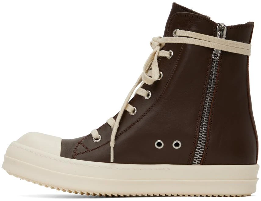 商品Rick Owens|Brown High Sneakers,价格¥6276,第3张图片详细描述