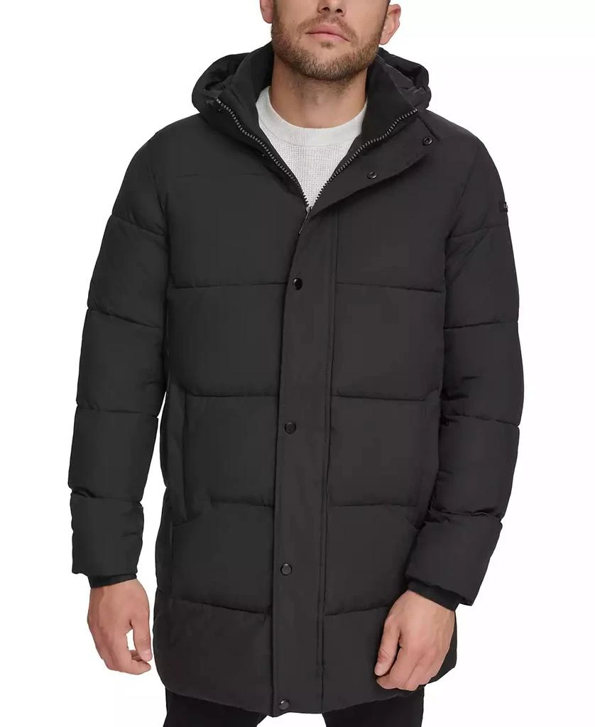 商品Calvin Klein|Men's Long Stretch Quilted Puffer Jacket,价格¥678,第1张图片