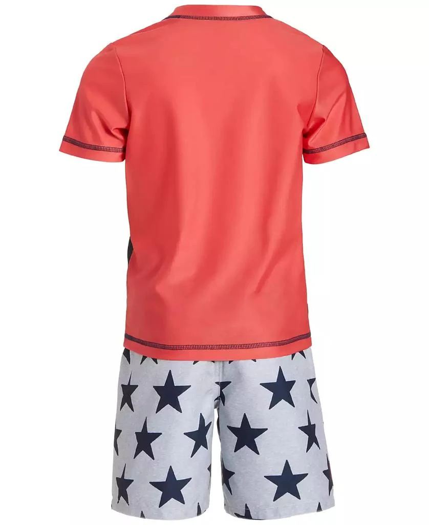 商品Captain America|Little Boys Rash Guard & Swim Trunks, 2 Piece Set,价格¥77,第2张图片详细描述