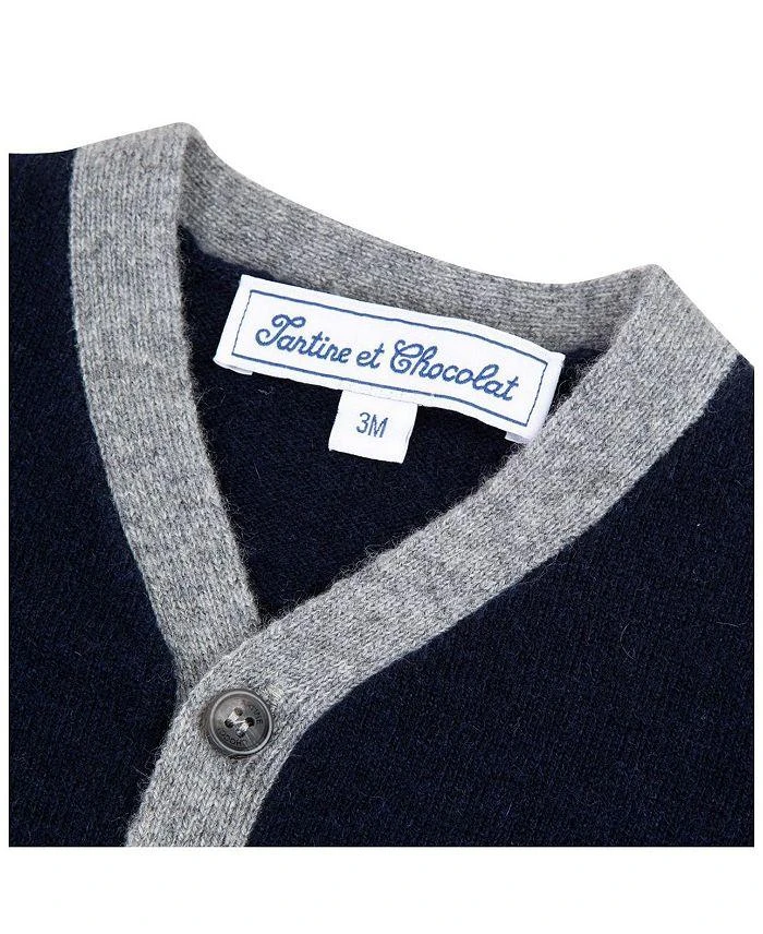 商品Tartine et Chocolat|Boys' Marine Cashmere Cardigan - Baby, Little Kid,价格¥773,第2张图片详细描述