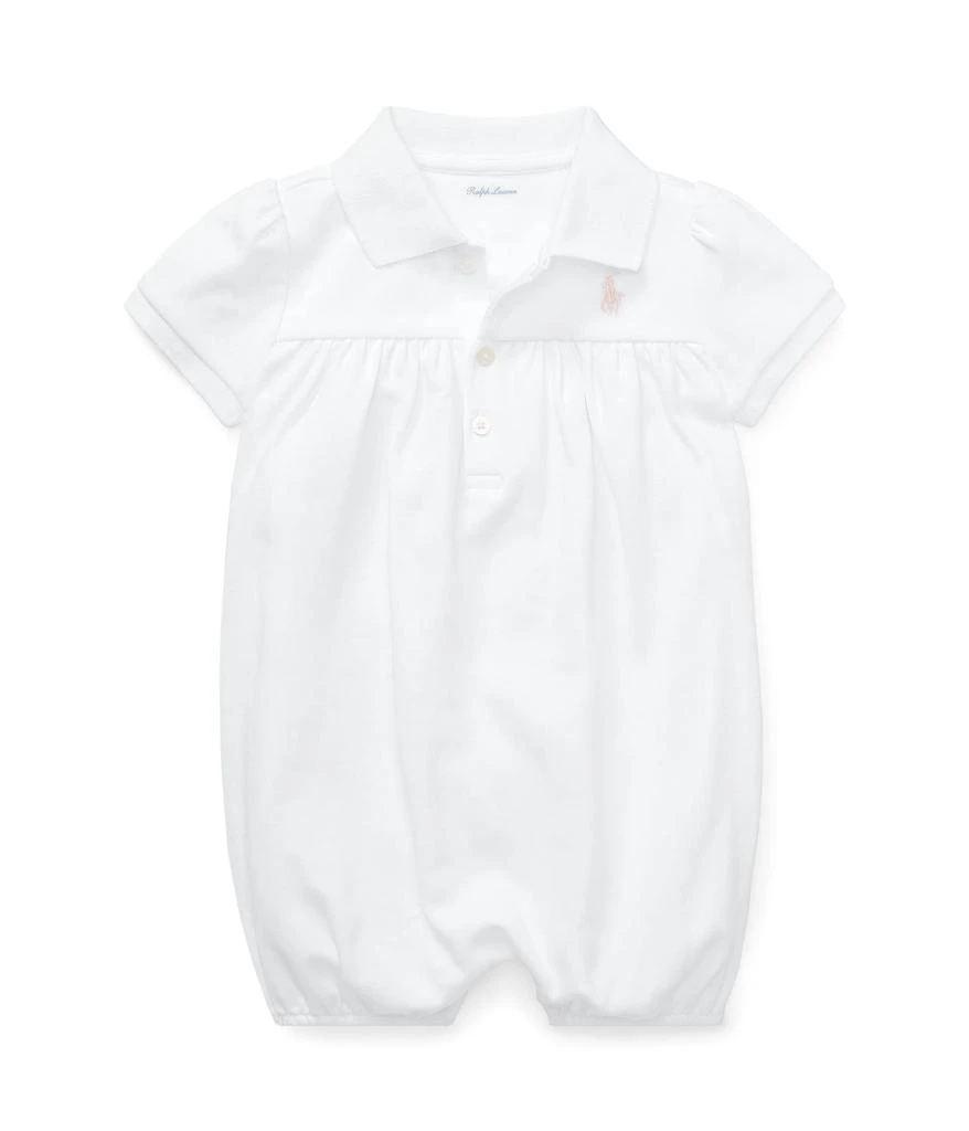 商品Ralph Lauren|Interlock Bubble Shortall (Infant),价格¥294,第1张图片