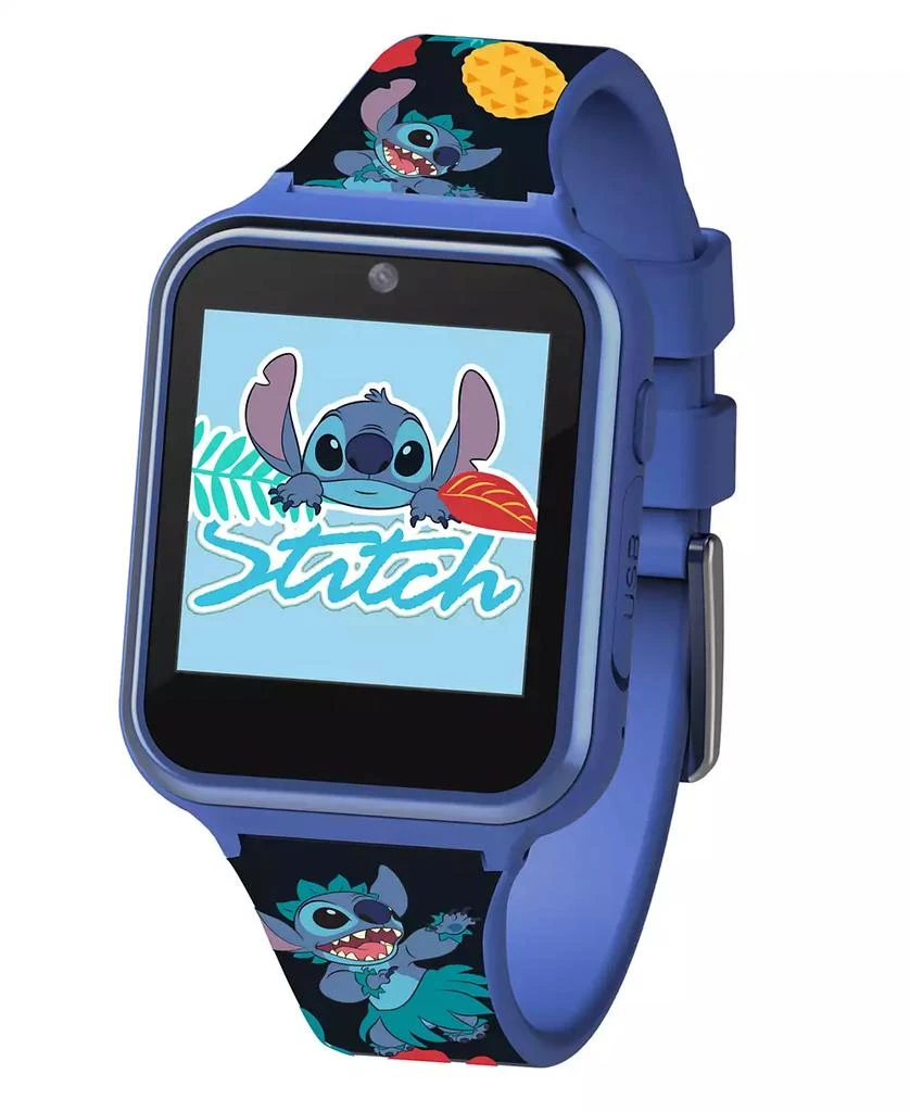 商品Disney|Children's Lilo and Stitch Blue Silicone Smart Watch 38mm,价格¥277,第2张图片详细描述