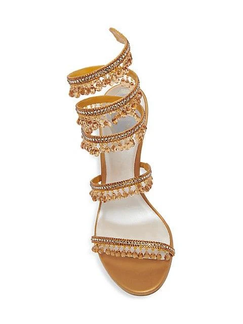 商品Rene Caovilla|Chandelier Embellished Leather Wrap Sandals,价格¥7594,第5张图片详细描述