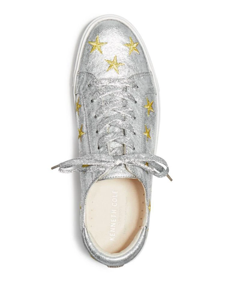 商品Kenneth Cole|Kam Star Metallic Leather Lace Up Sneakers - 100% Exclusive ,价格¥524,第4张图片详细描述