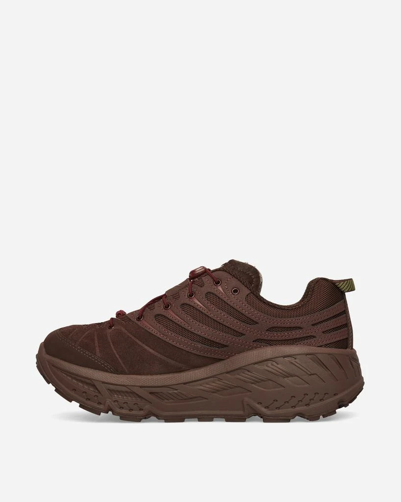 商品Hoka One One|Elite Terrain System Stinson EVO OG Sneakers Cold Brew / Varsity Burgundy,价格¥780,第3张图片详细描述
