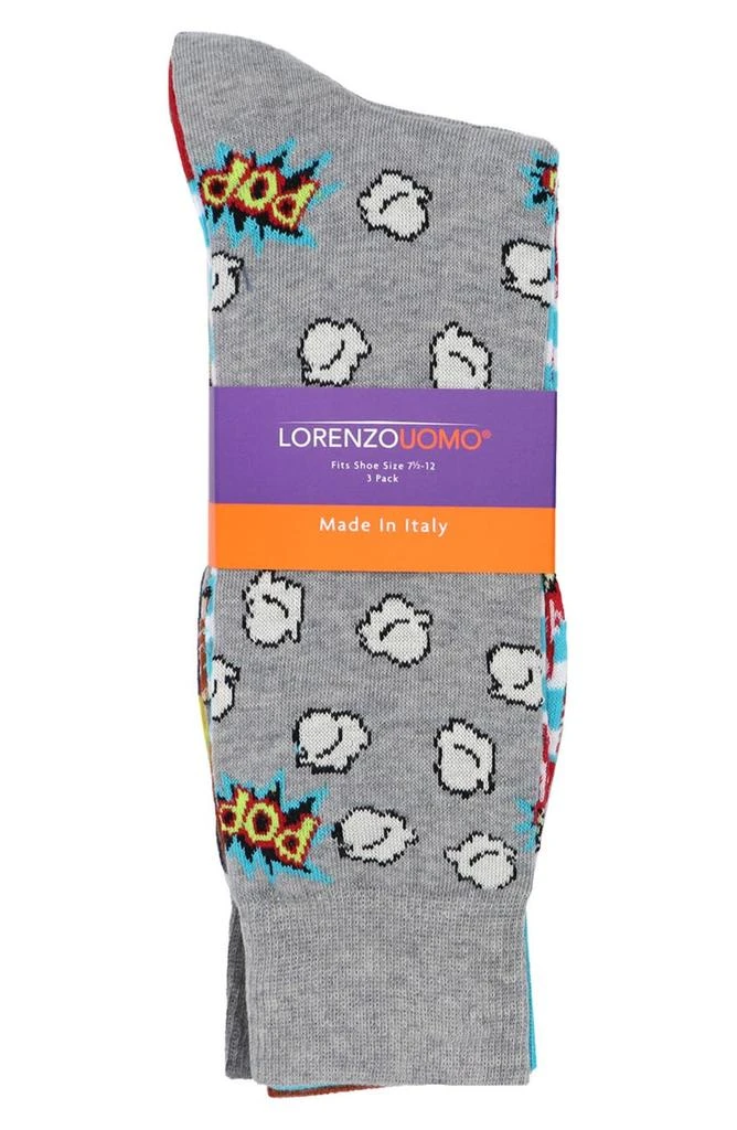商品Lorenzo Uomo|3-Pack Cotton Crew Socks,价格¥166,第2张图片详细描述