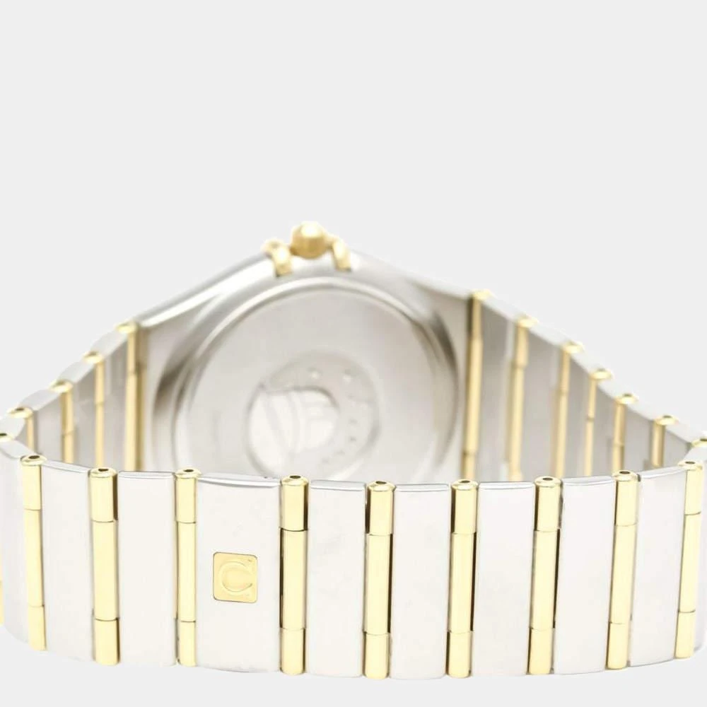 商品[二手商品] Omega|Omega Silver 18k Yellow Gold And Stainless Steel Constellation 1212.30 Quartz Men's Wristwatch 33 mm,价格¥6934,第4张图片详细描述