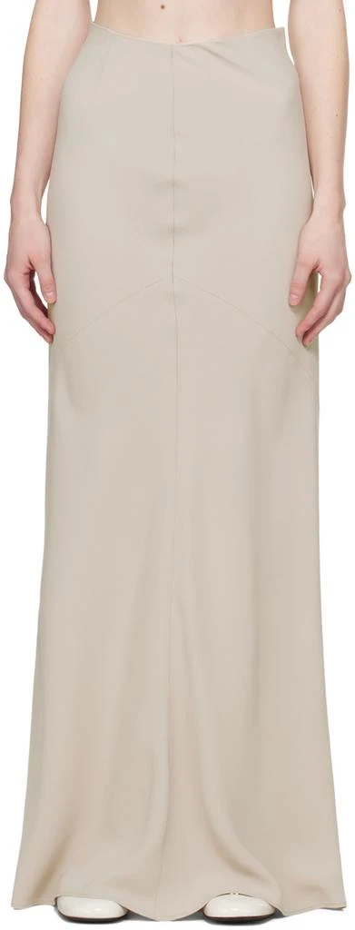 商品AMI|Beige Bias-Cut Maxi Skirt,价格¥2310,第1张图片