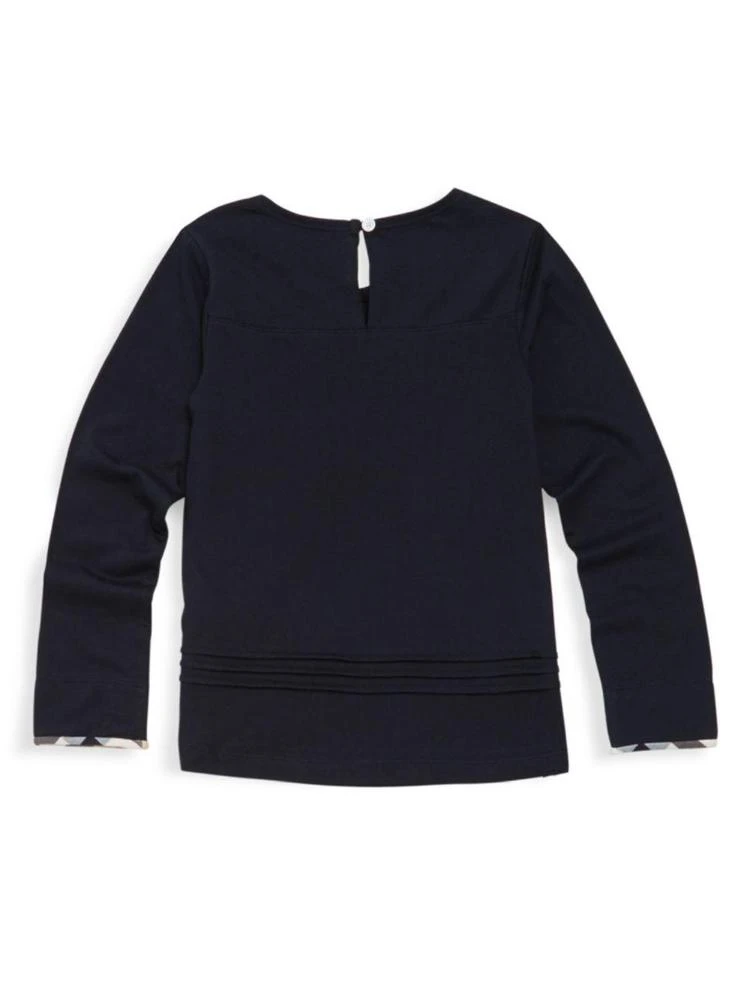商品Burberry|Burberry - Little Girl's & Girl's Gisselle Cotton Top,价格¥334,第2张图片详细描述