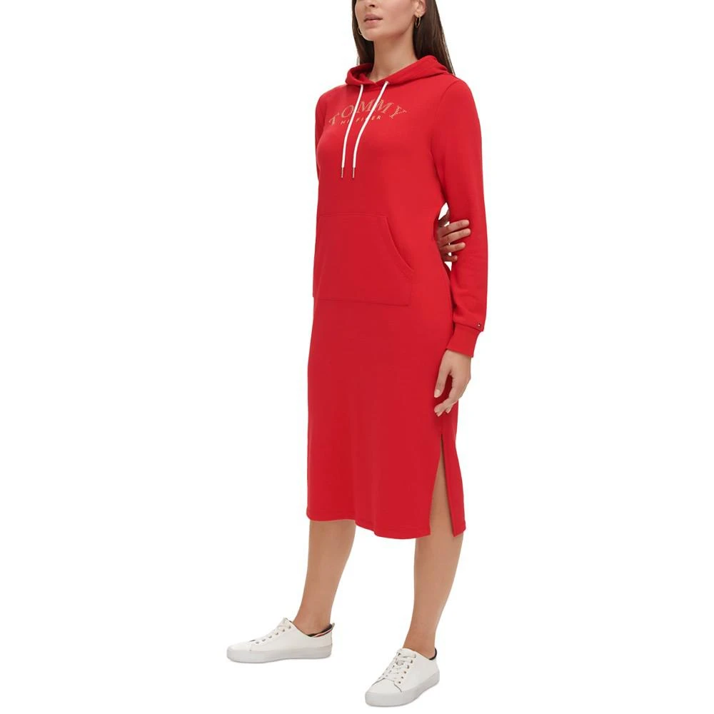 商品Tommy Hilfiger|Women's Embellished Midi Hoodie Dress,价格¥395,第4张图片详细描述