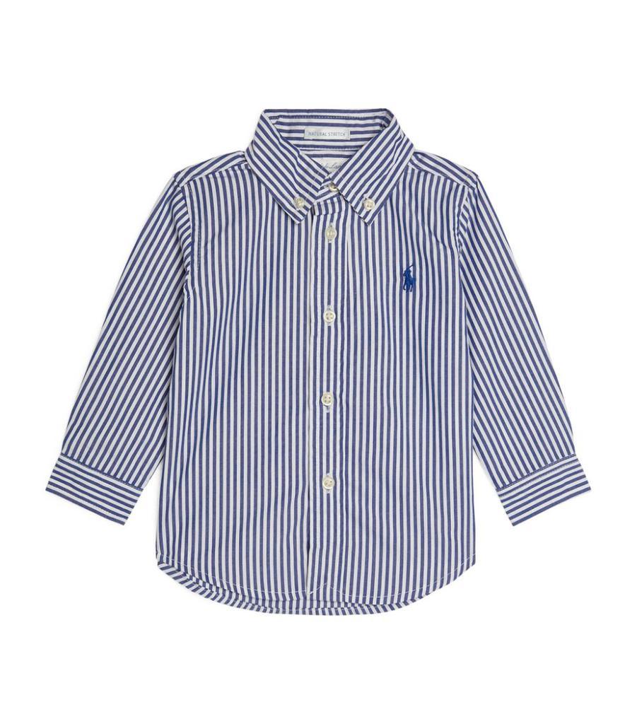 商品Ralph Lauren|Cotton Striped Shirt (3-24 Months),价格¥530,第1张图片