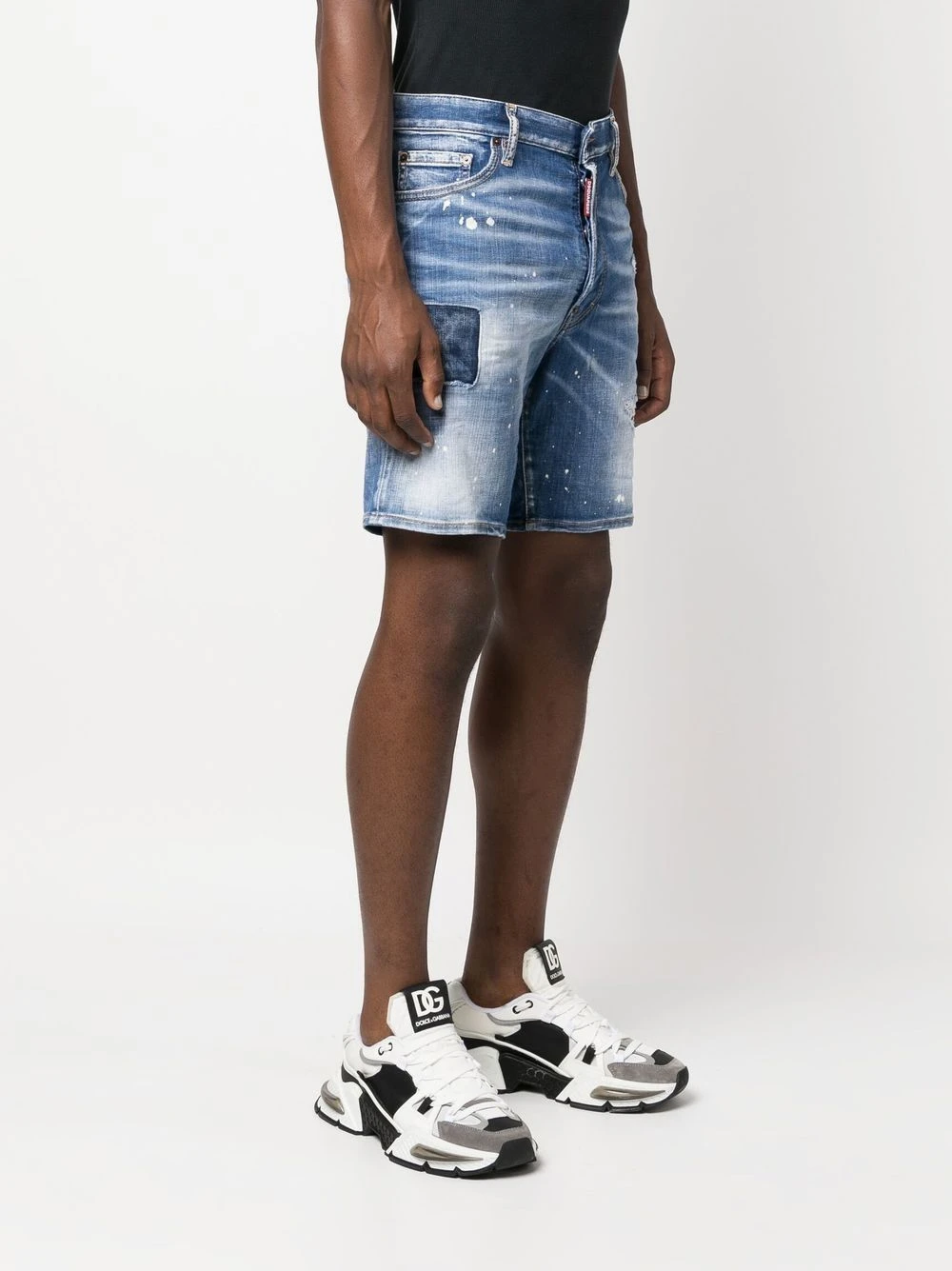 商品【商品预售7天】 DSQUARED2|DSQUARED2 男士短裤 S74MU0775S30342470 蓝色,价格¥2214,第5张图片详细描述