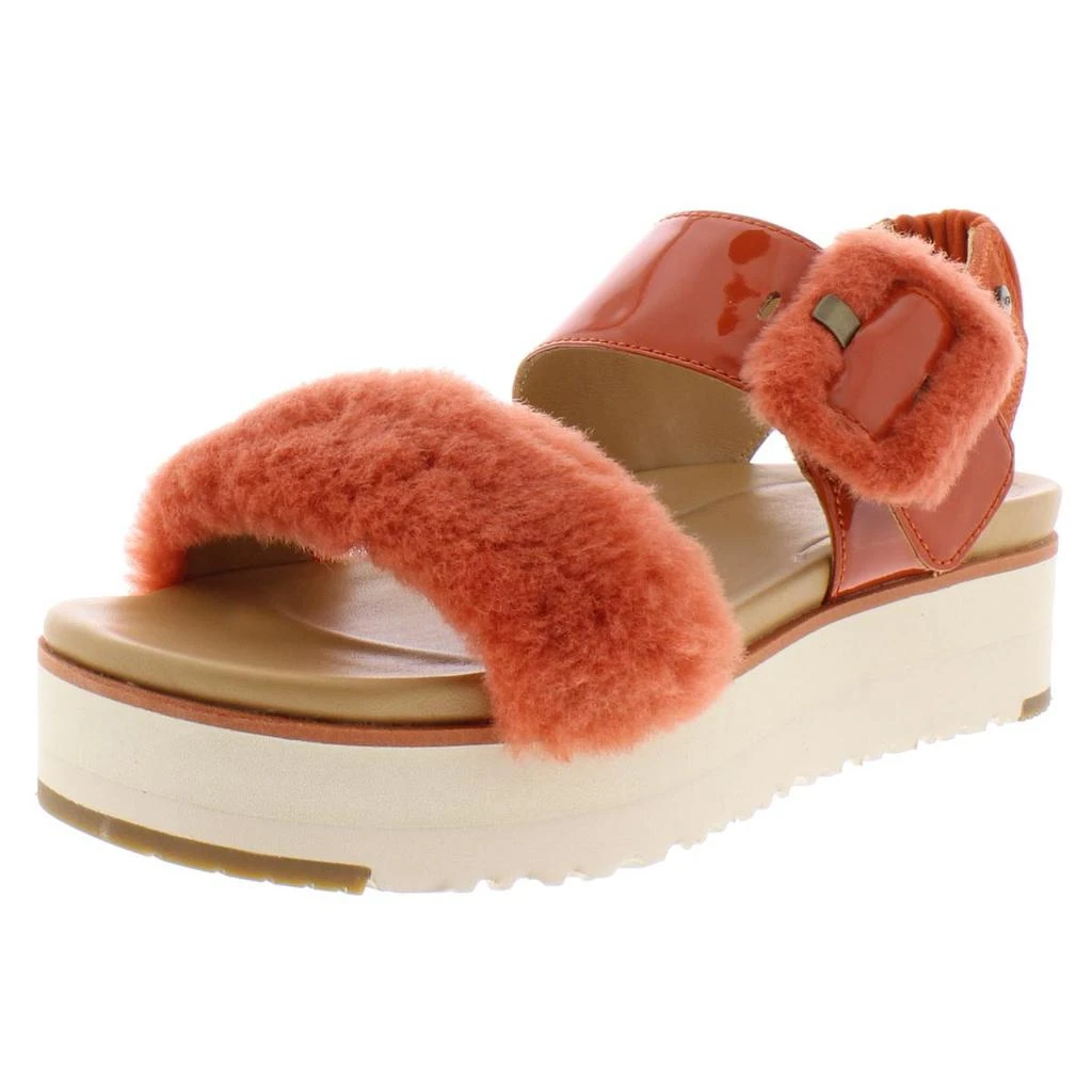 商品UGG|Ugg Womens Le Fluff Mixed Media Slip On Flatform Sandals,价格¥214,第1张图片