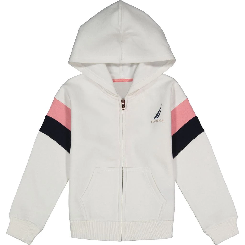 商品Nautica|Nautica Girls' Fleece Colorblock Hoodie (8-16),价格¥197,第2张图片详细描述