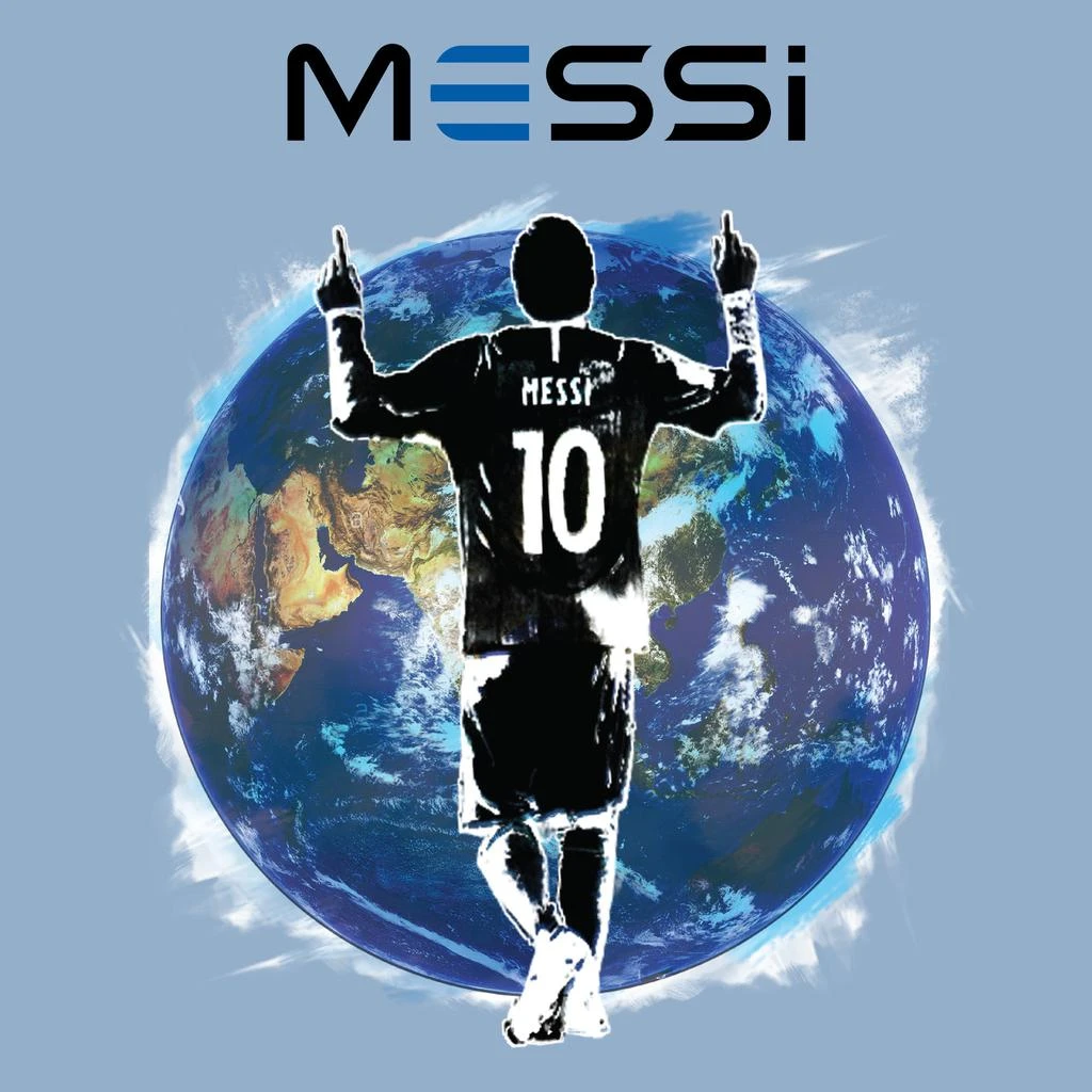 商品Printful|WORLD MESSI SILHOUETTE T-SHIRT,价格¥298,第5张图片详细描述