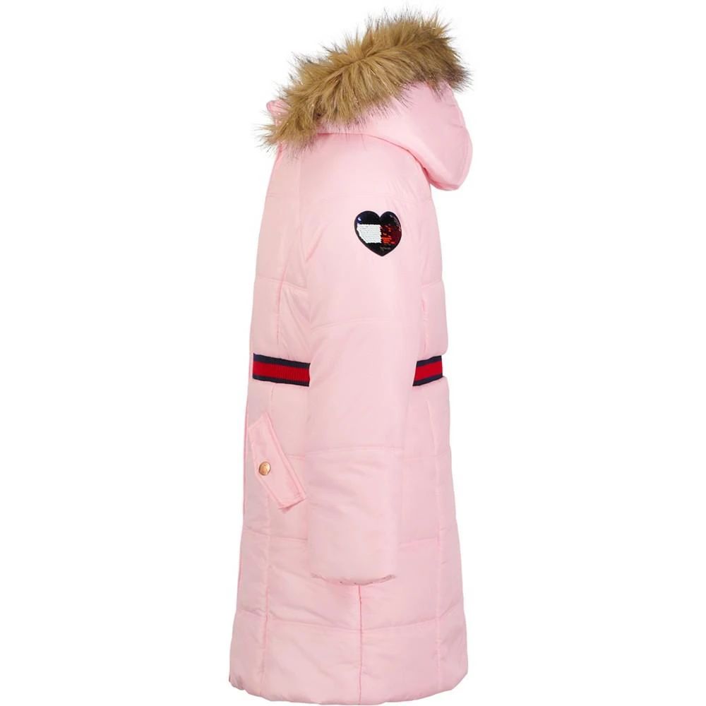 商品Tommy Hilfiger|Little Girls Longline Signature Puffer Jacket,价格¥172,第3张图片详细描述