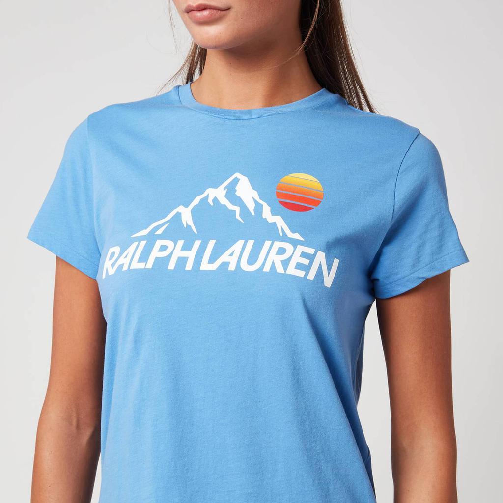 商品Ralph Lauren|Polo Ralph Lauren Women's Ski Short Sleeve-T-Shirt - Summer Blue,价格¥205,第6张图片详细描述