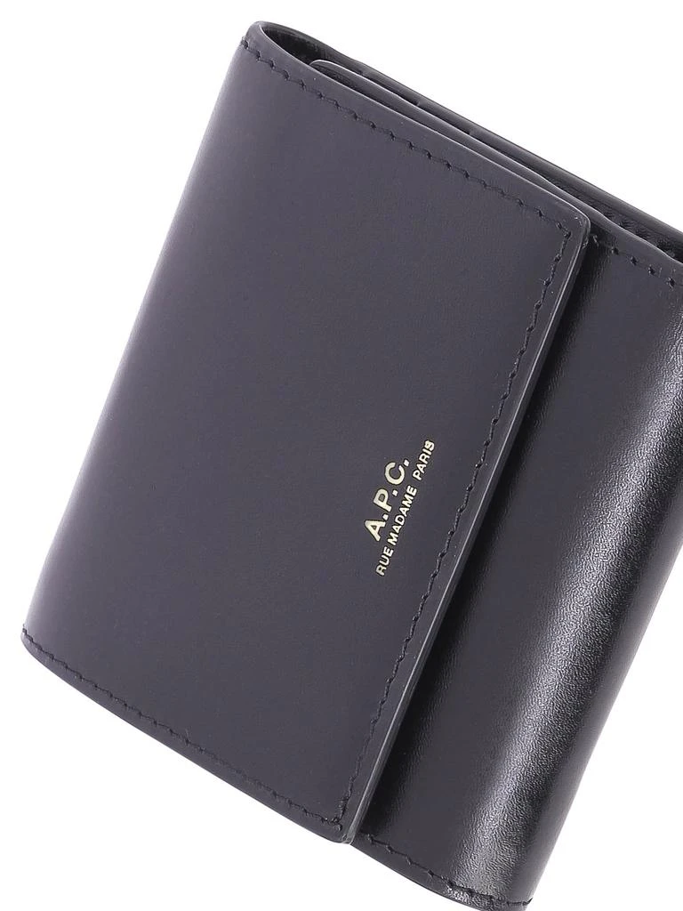 商品A.P.C.|Lois Compact Wallets & Card Holders Black,价格¥1117,第4张图片详细描述