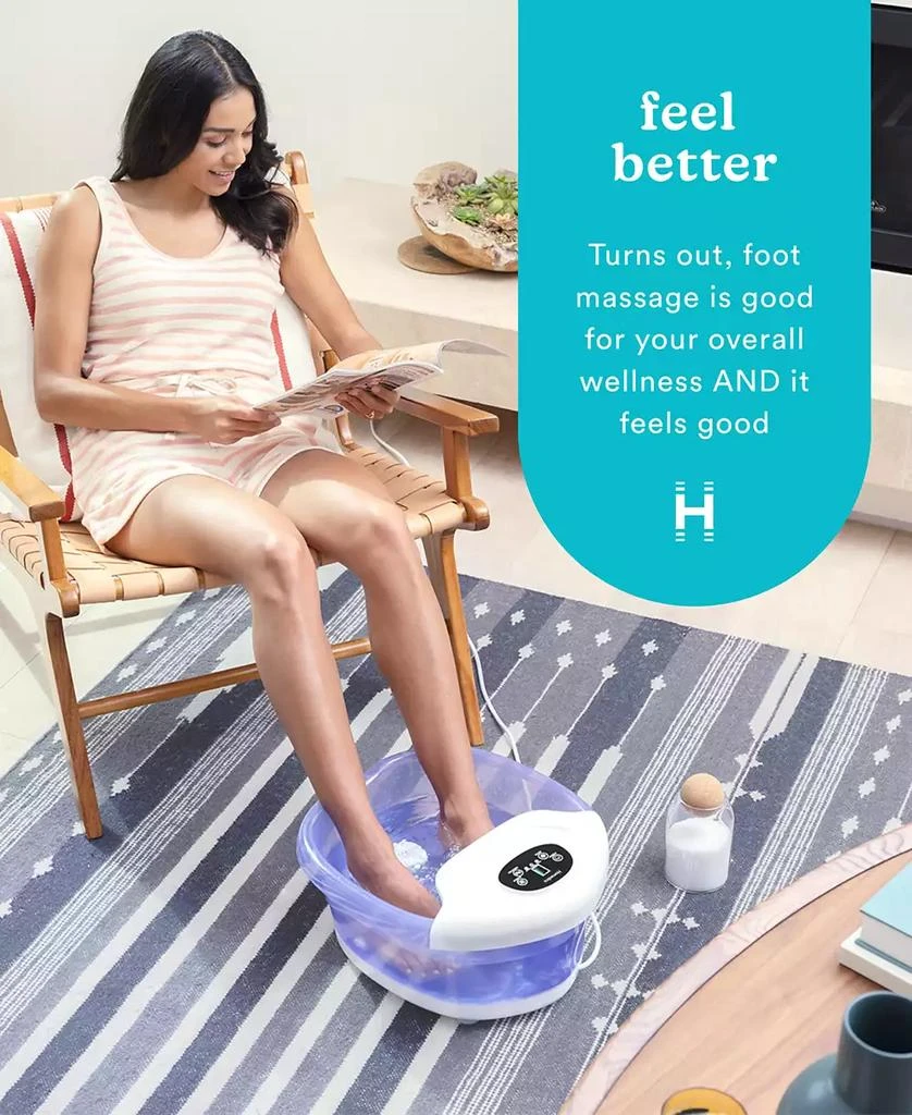 商品Homedics|BubbleSpa + Epsom Salt Heated Foot Bath,价格¥598,第2张图片详细描述