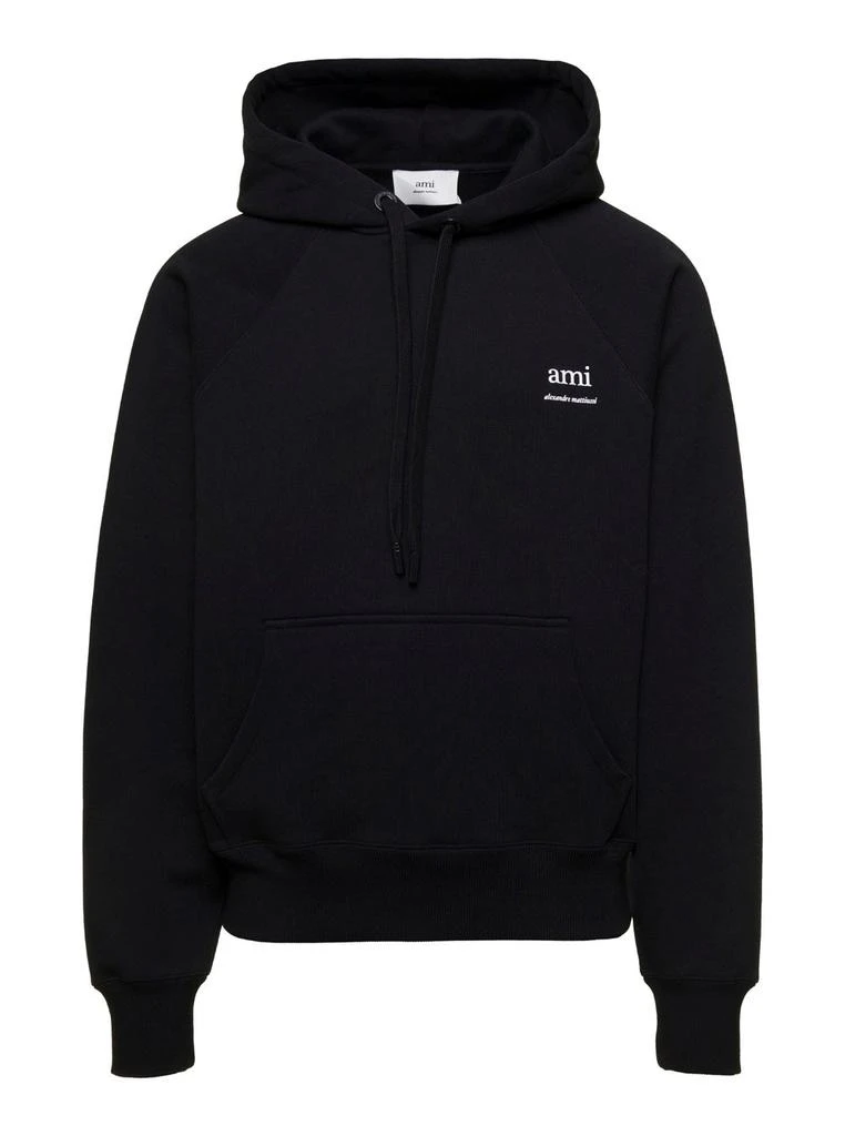 商品AMI|AMI Paris Logo Printed Drawstring Hoodie,价格¥1973,第1张图片
