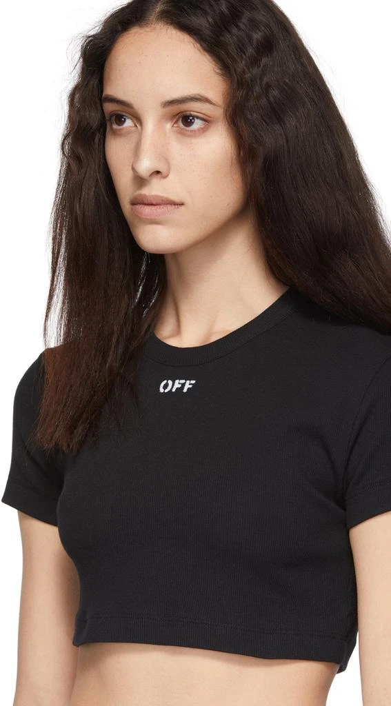 商品Off-White|Black Cropped Tiny 短袖,价格¥1029,第4张图片详细描述