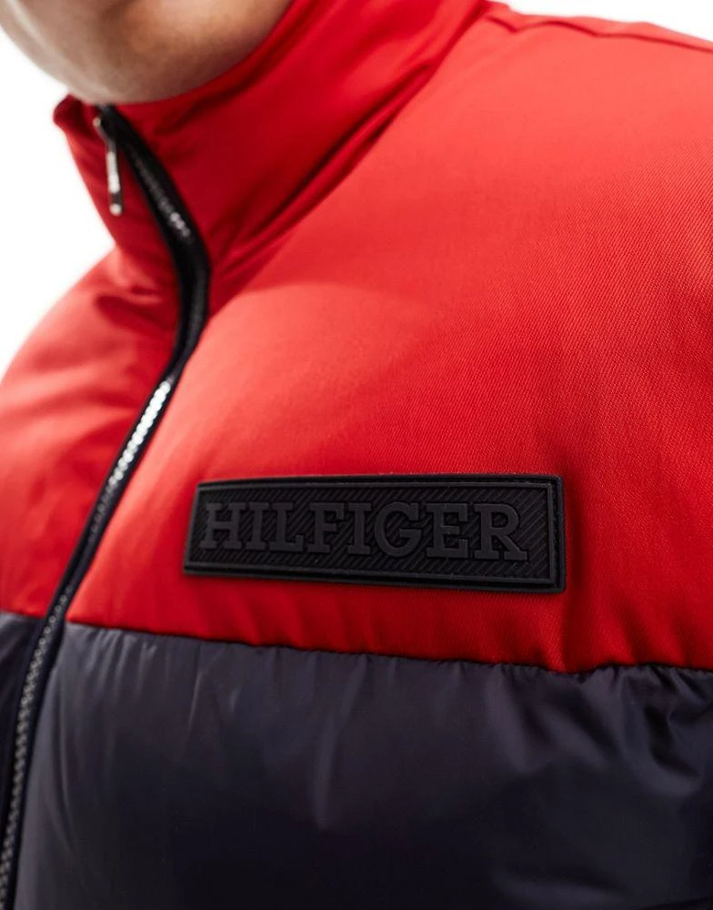 商品Tommy Hilfiger|Tommy Hilfiger new york puffer jacket in rwb colourblock,价格¥1577,第3张图片详细描述