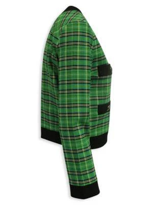 商品[二手商品] Maje|Maje Vivert Plaid Jacket In Green Polyester,价格¥1977,第3张图片详细描述