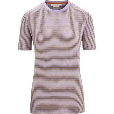 商品Icebreaker|Merino Linen Short-Sleeve Stripe T-Shirt - Women's,价格¥537,第5张图片详细描述