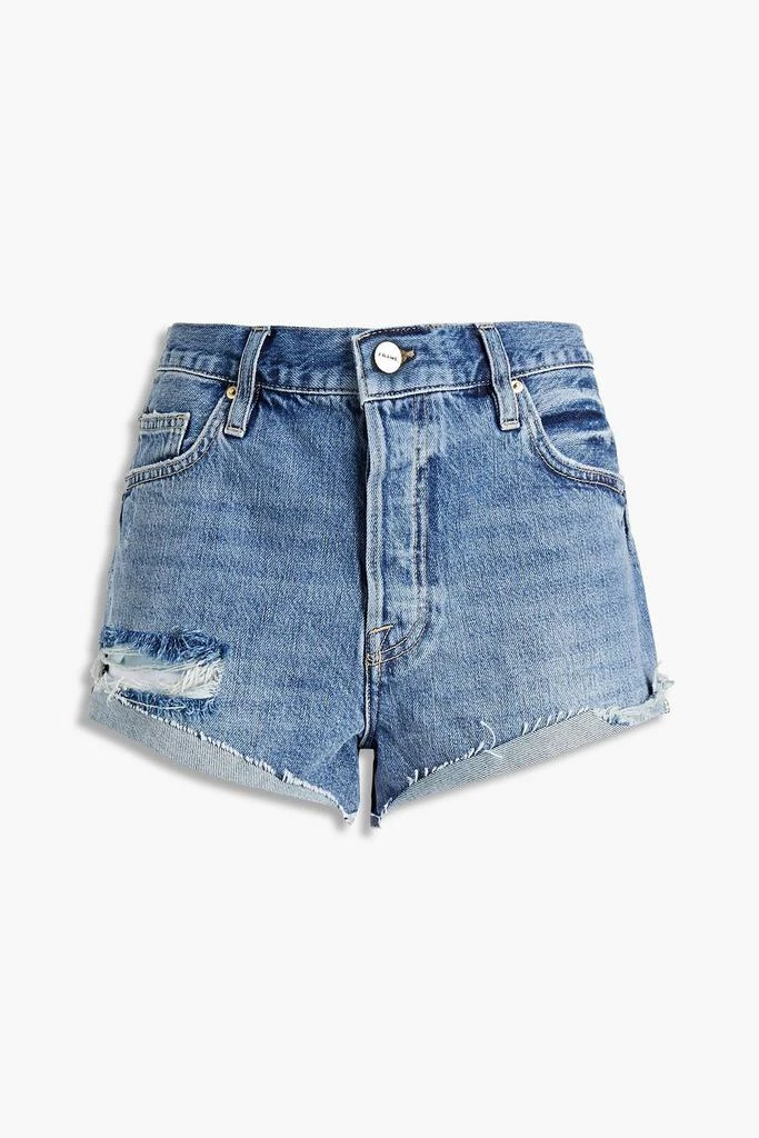 商品FRAME|Distressed denim shorts,价格¥750,第3张图片详细描述