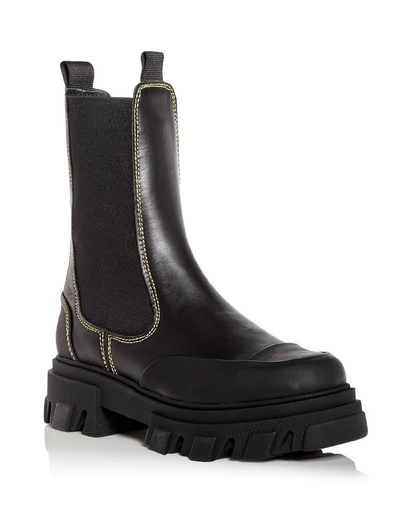 商品Ganni|Women's Platform Mid Calf Chelsea Boots,价格¥2328,第1张图片
