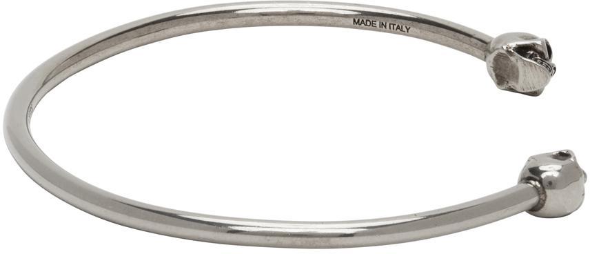 商品Alexander McQueen|Silver Skull Cuff Bracelet,价格¥1601,第7张图片详细描述