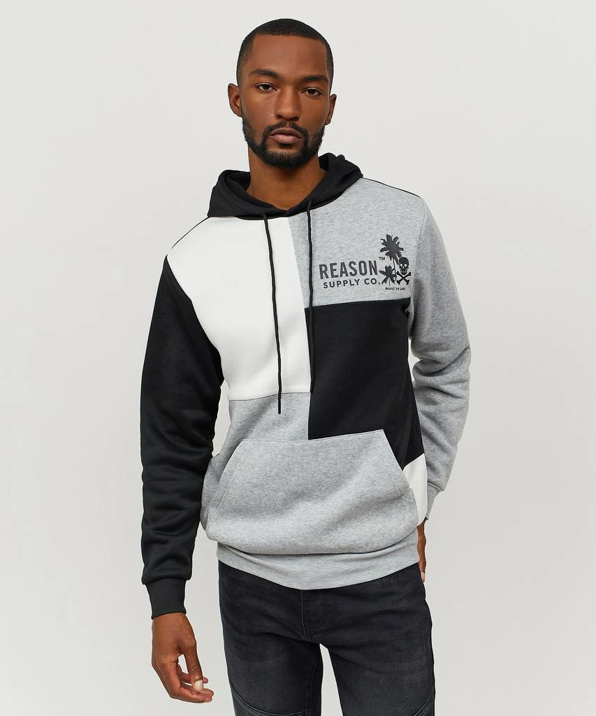 商品Reason Clothing|Rookie Colorblock Logo Fleece Hoodie,价格¥75,第1张图片